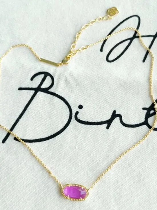 Kendra Scott Necklace - Elisa - Azalea Gold - Picture 3 of 4